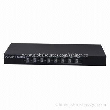 8x8 VGA Switch Splitter with 1,920 x 1,200 Pixels Video Resolution